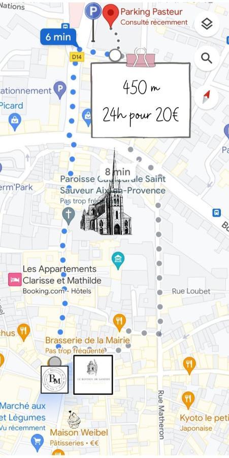 Le Beffroi De Gaston Climatise Apartment Aix-en-Provence Luaran gambar